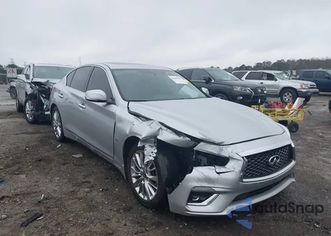 2020 Infiniti Q50 Luxe z USA, uszkodzony, nr VIN JN1EV7APXLM208463